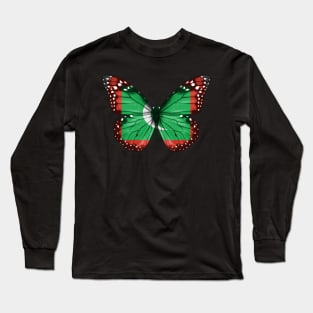 Maldivian Flag  Butterfly - Gift for Maldivian From Maldives Long Sleeve T-Shirt